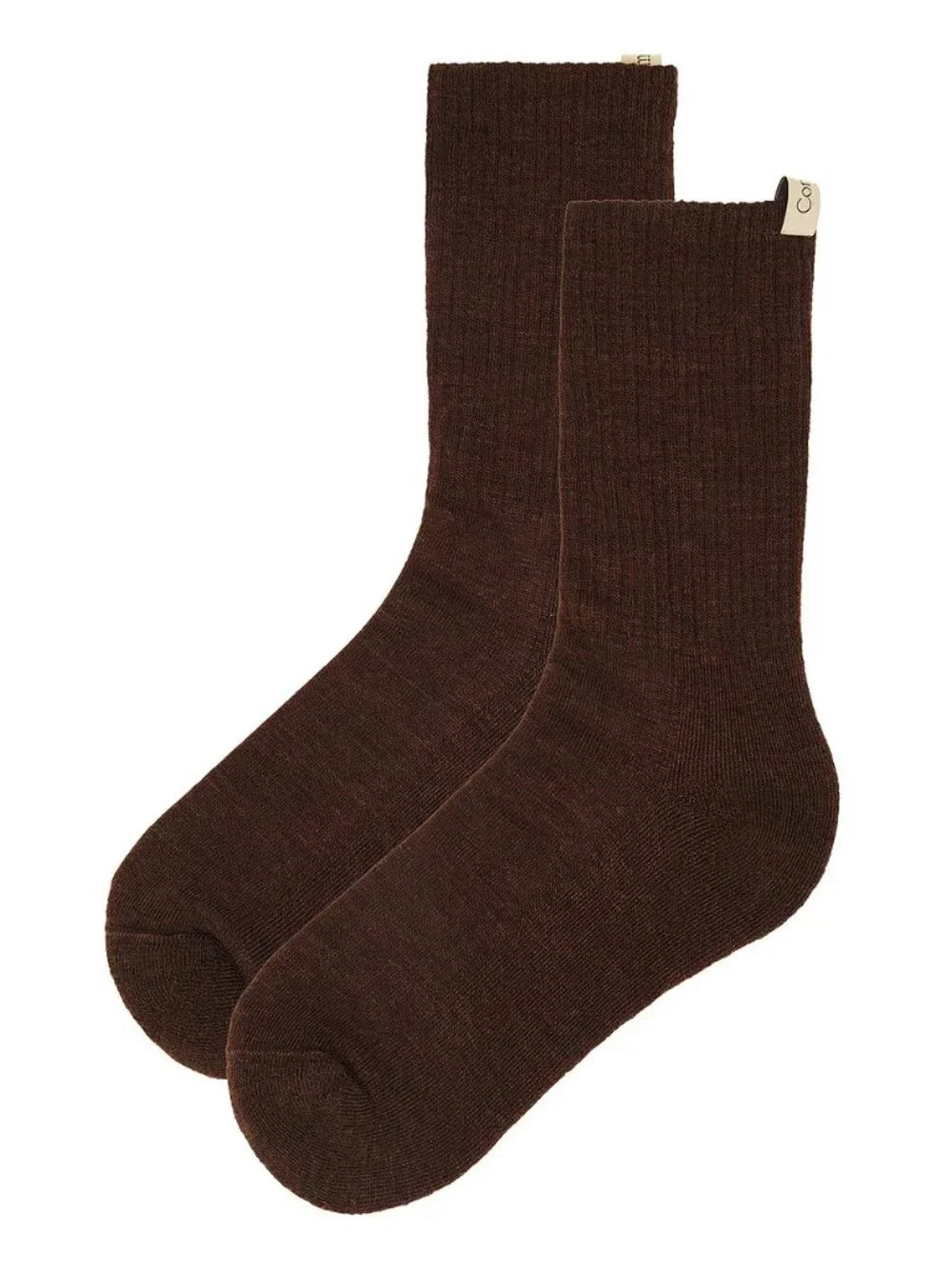 Comme Si The Merino Tube Sock in Cocoa Brown